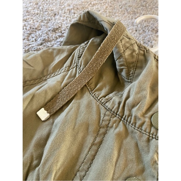 TOPSHOP Utility Cargo Long Length Khaki Jacket - Picture 5 of 7